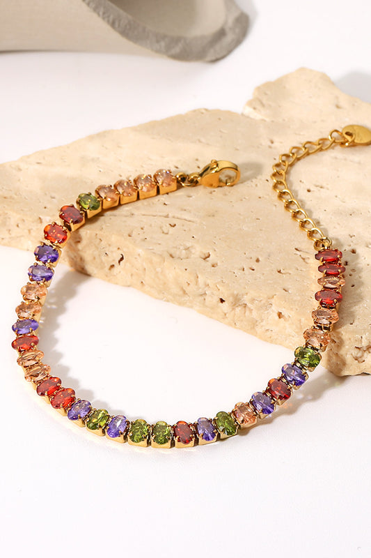 Multicolored Zircon Bracelet