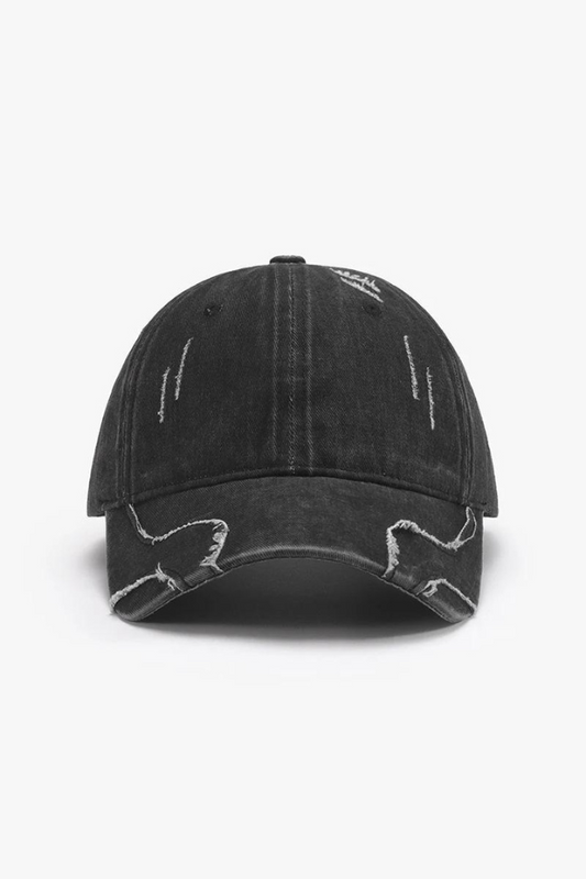 Raw Hem Adjustable Cap