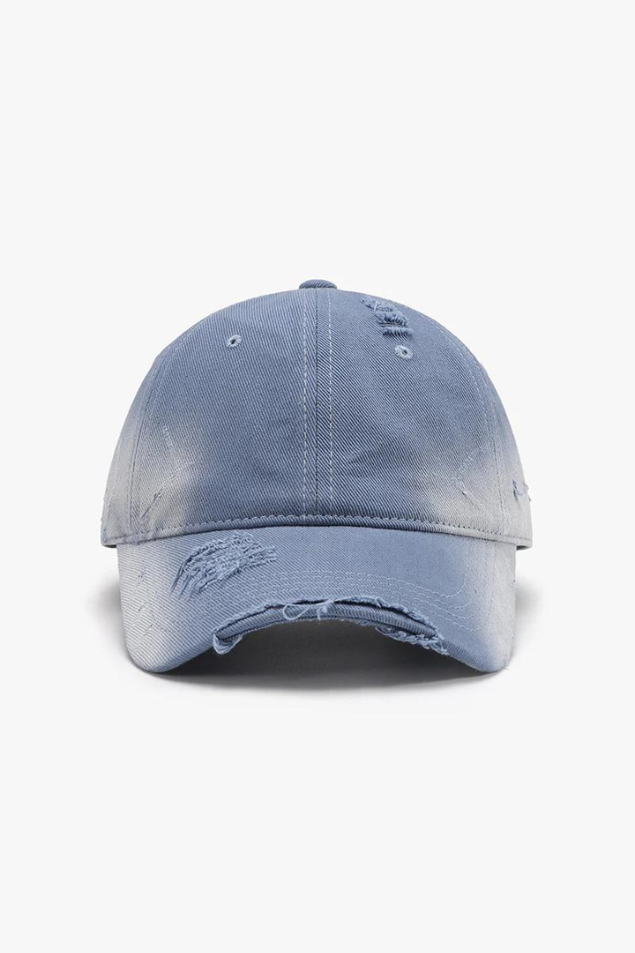 Distressed Adjustable Cotton Hat