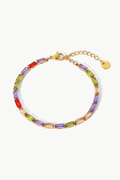 Multicolored Cubic Zirconia Bracelet