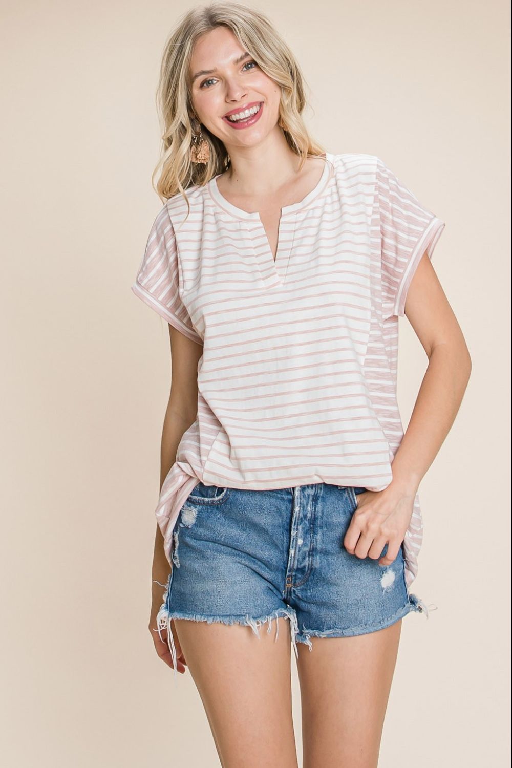 Striped Short Sleeve T-Shirt