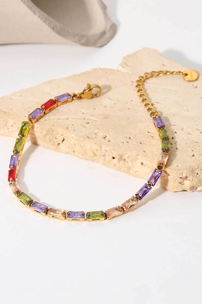 Multicolored Cubic Zirconia Bracelet