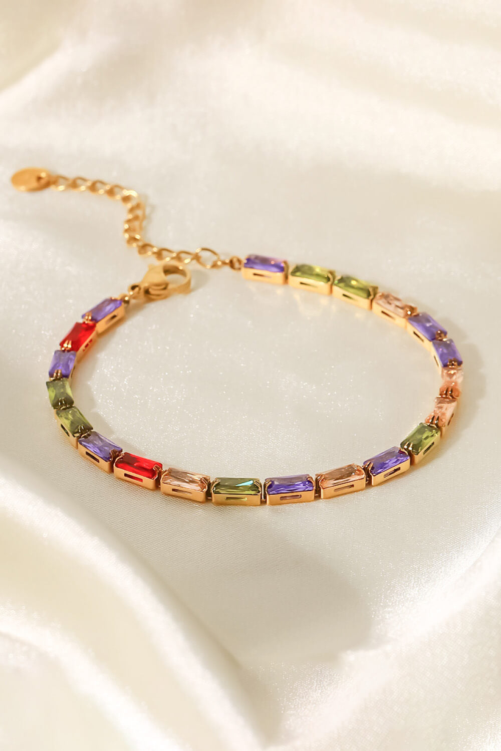 Multicolored Cubic Zirconia Bracelet