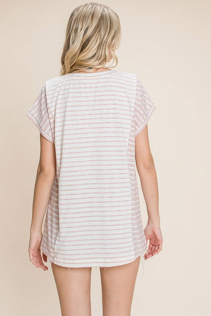 Striped Short Sleeve T-Shirt