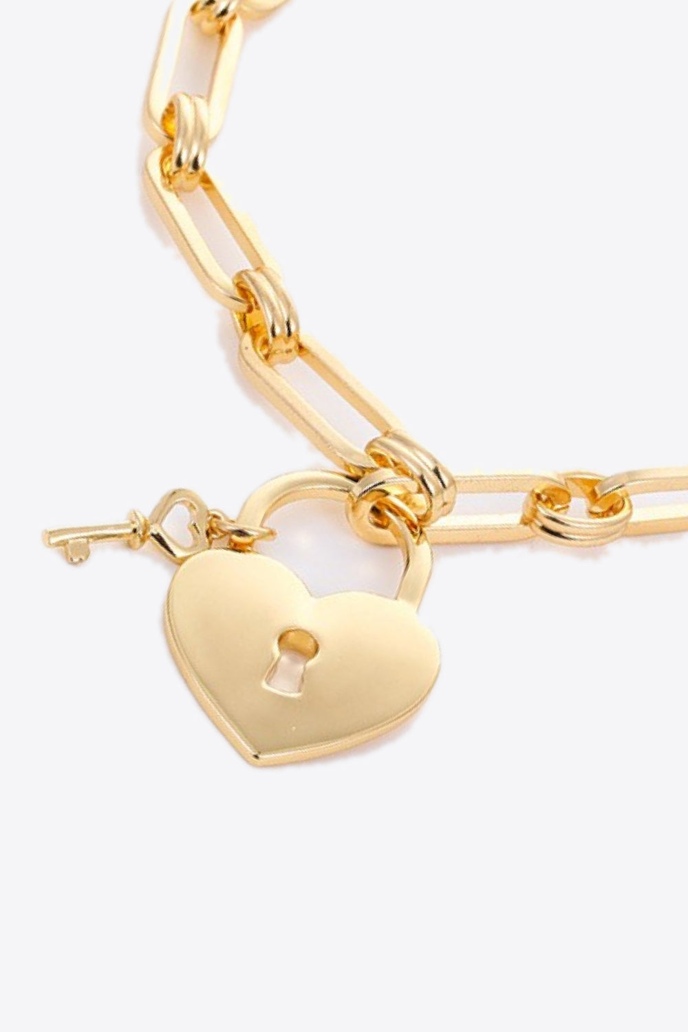5-Piece Heart Lock Chain Bracelet