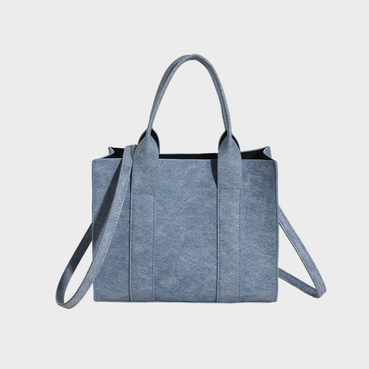Aqua Leather Handbag